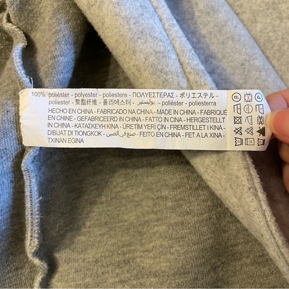 Zara Oversized Light Grey Coat Jacket Open Front - Picture 9 of 13